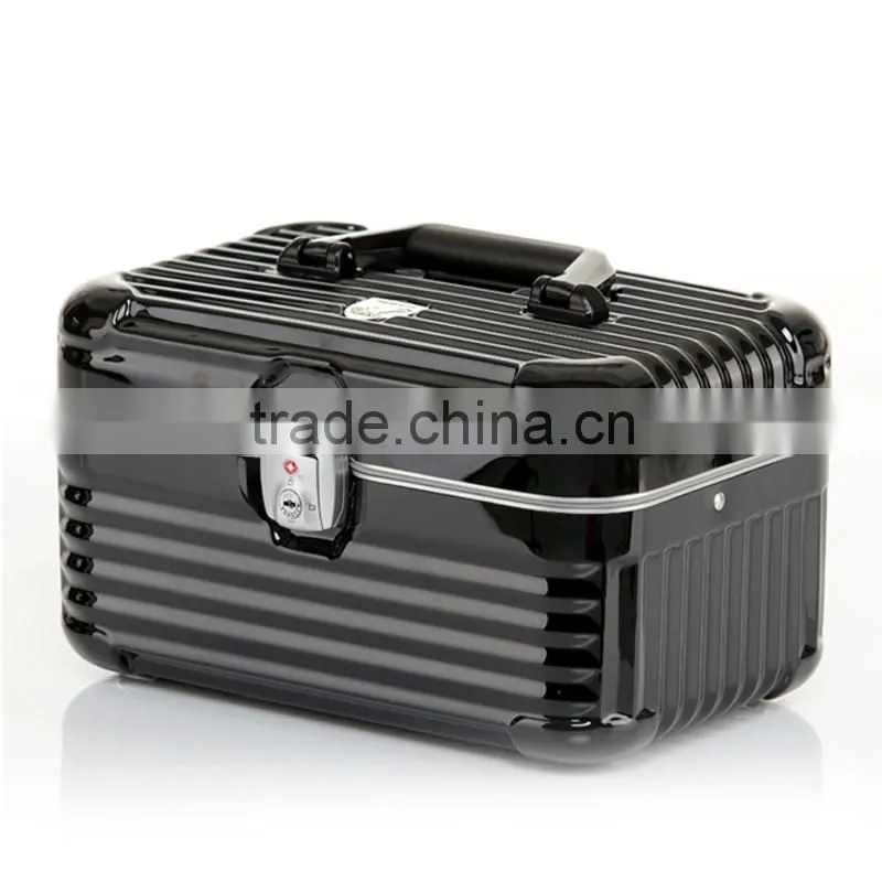 Custom Made Carry On PC Aluminum Frame Handle Aluminum Make Up Kit Bag Case Box