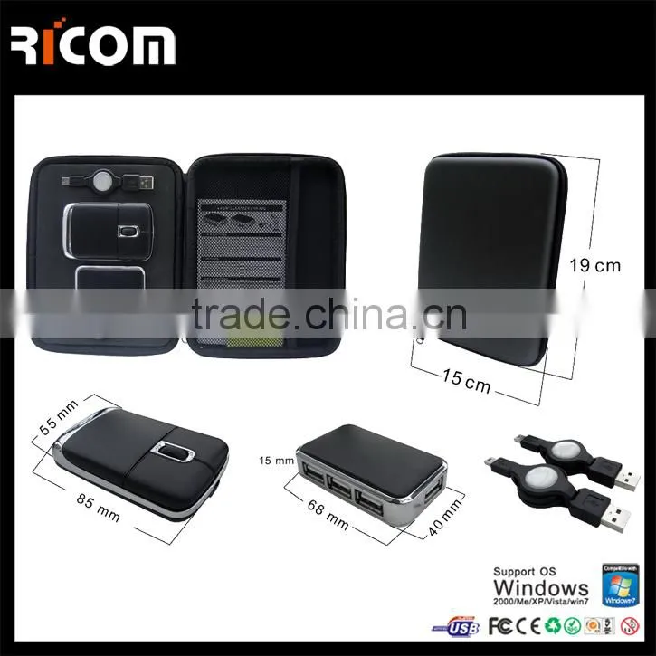 Ricom leather travel set,leather gift set travel kit,leather wholesale travel set--Shenzhen Ricom