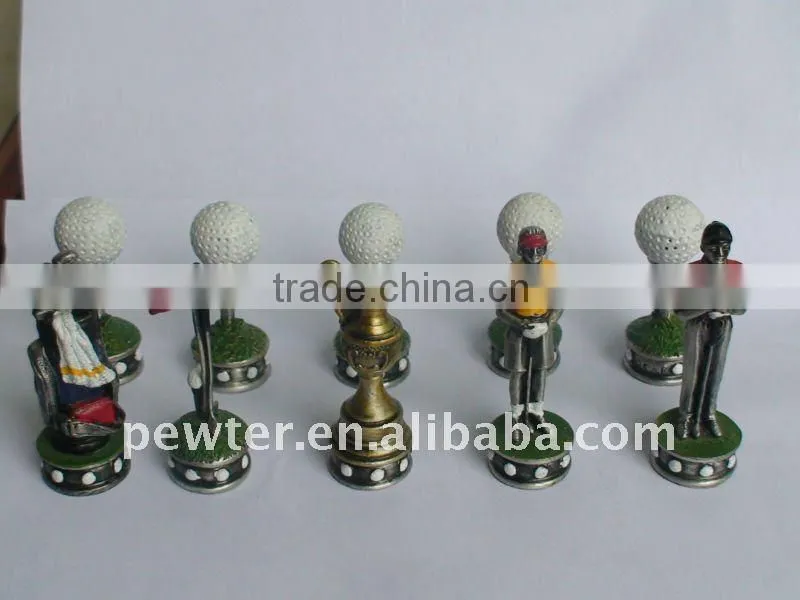 Glof metal chess set LFC0051