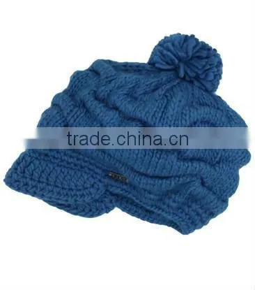 Stars Ruched Knit Beanie