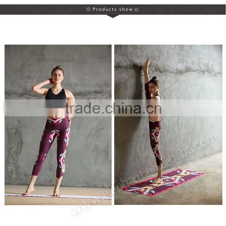 Best selling in USA sublimation printed running yoga leggings tights