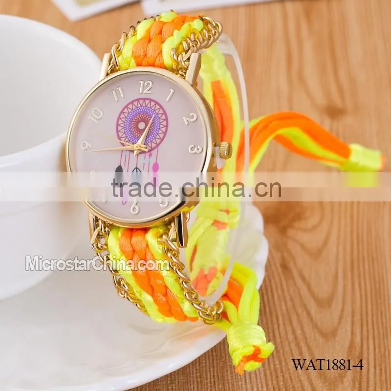 Elastic knitting watch chain dream catcher watch wrist