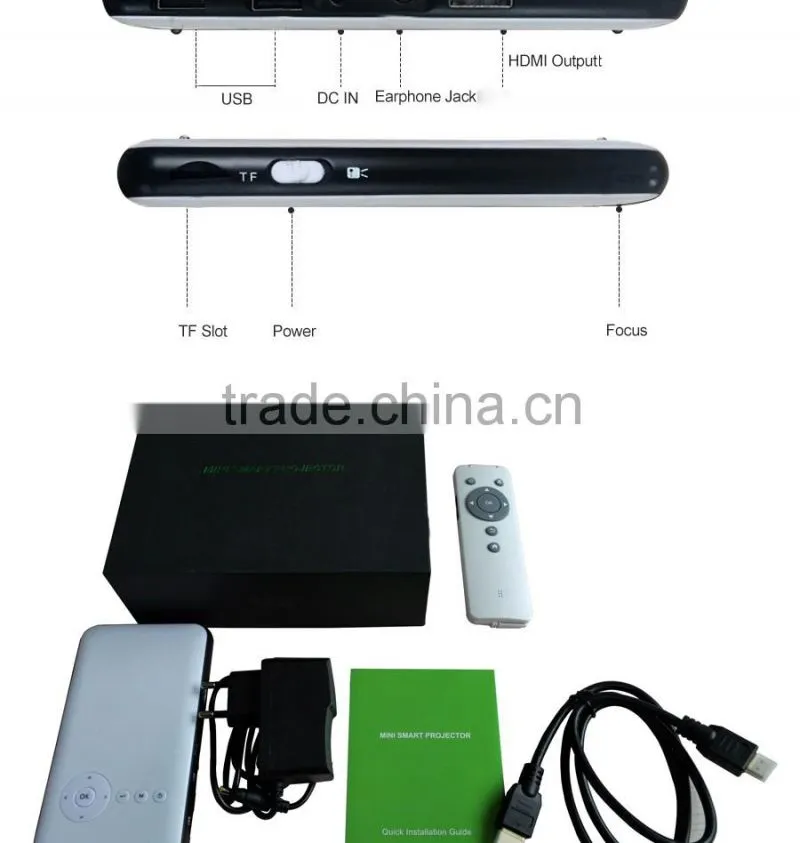 Cloudnetgo CRD1 high resolution mini portable projector 4K XBMC mini smart beam projector led mini pocket projector