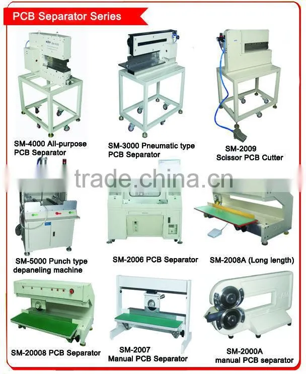 Circular blade moving PCB separator machine