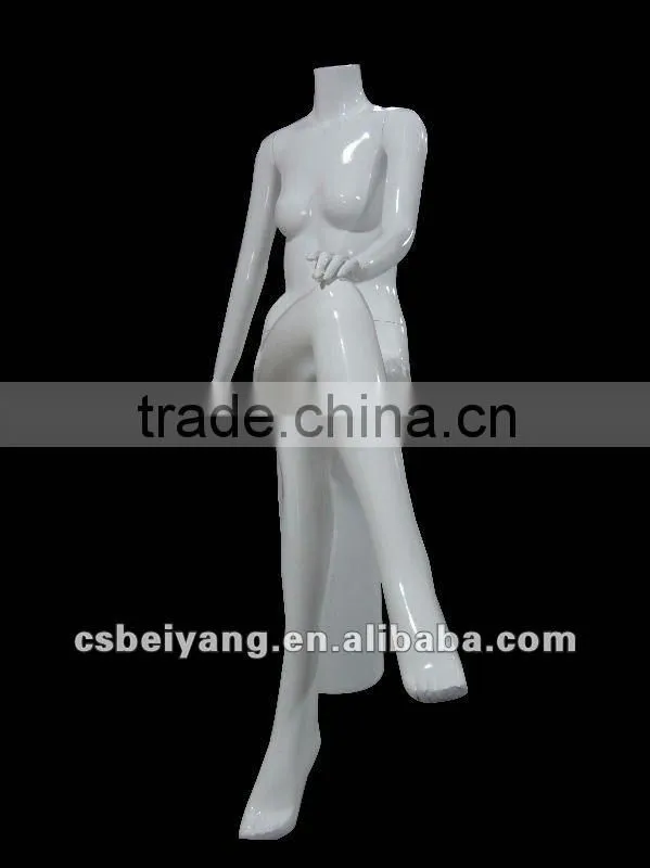 Headless white display mannequins
