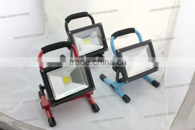 10w 20w rechargeable IP65 3year warranty waterproof Portable LED portable led work floodlight