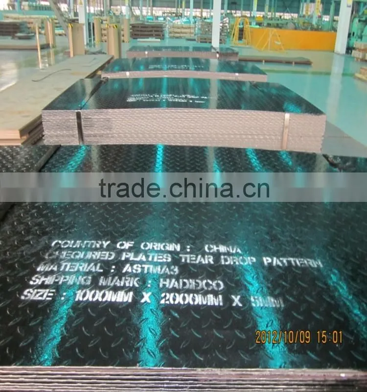 a36 SS400 Q235B Stock Available 1250mm 1500mm width checker plate coils cut to Steel Checker Plate