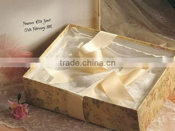 Beautiful New Arrival Recycle Wedding Dress Paper Gift Box