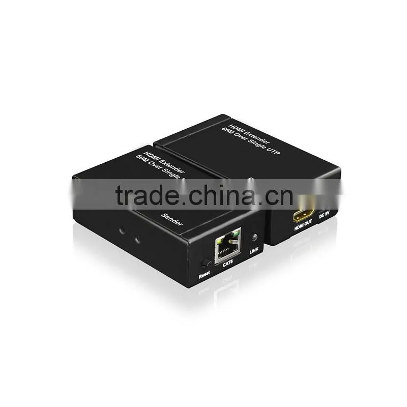 HDMI Network Extender 60m/190ft 1080P HD HDMI Network Extender Over Single Cat6/5e Ethernet Cable chromecast