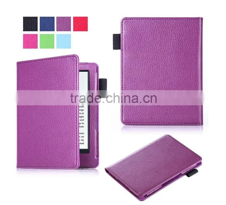 Litchi Pattern PU Leather Case for 2016 New Kindle 6" e-Reader, 6inch Leather Case for e-Reader New Kindle 2016