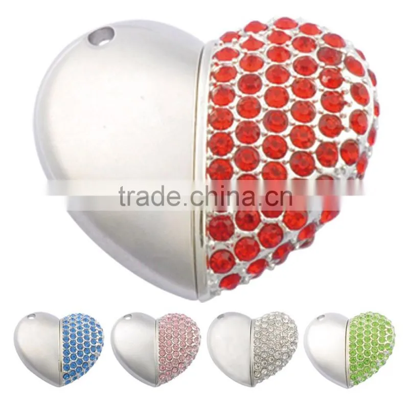 Real capacity 4GB usb memory drive sweet heart usb stick