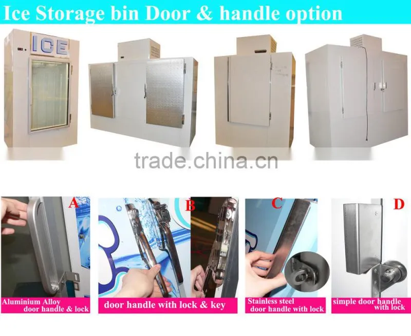 Indoor Ice bin with auto defrost system