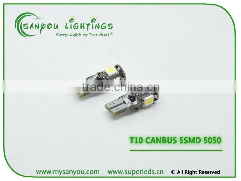 CANBUS LED LAMP Led lighting for car T10 canbus 5smd 1210 car led lights interior led lights car led lamp for car car led