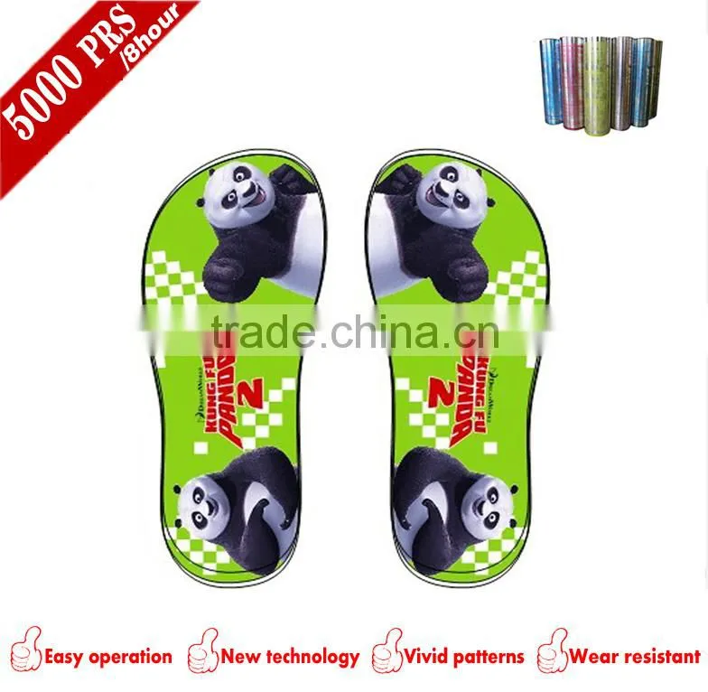 Comfortable Wear resistant 2D PVC film for slipper