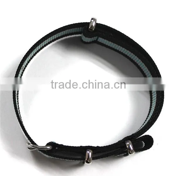 Stitching striped 1 piece nylon watches bands straps