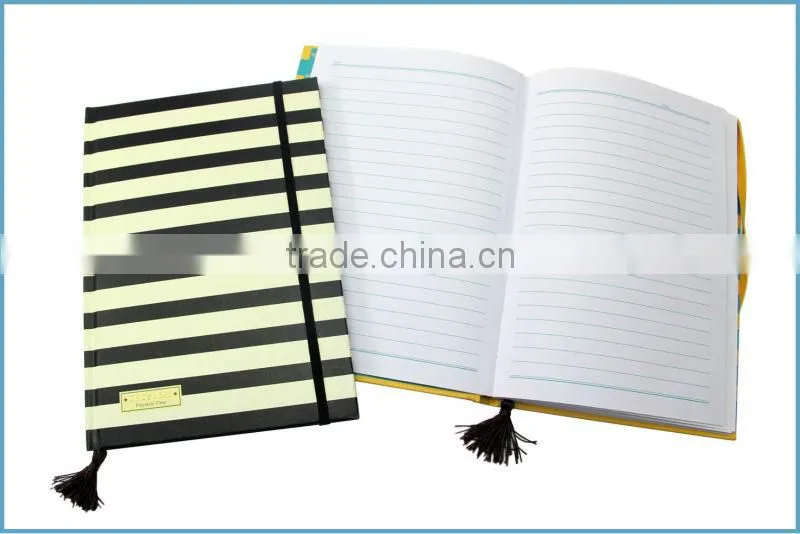 Stripe Hardcover Notebook with 60 Sheets
