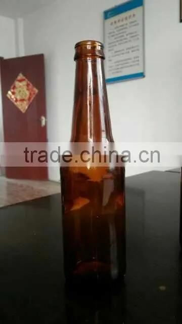330ml cobalt-amber poland beer drinking glass bottle with crown cap china factory