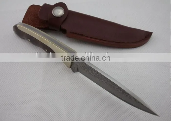 OEM imported Damascus blade hunting knife