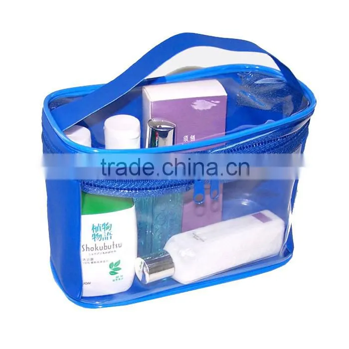 clear waterproof pvc cosmetic bag with low price