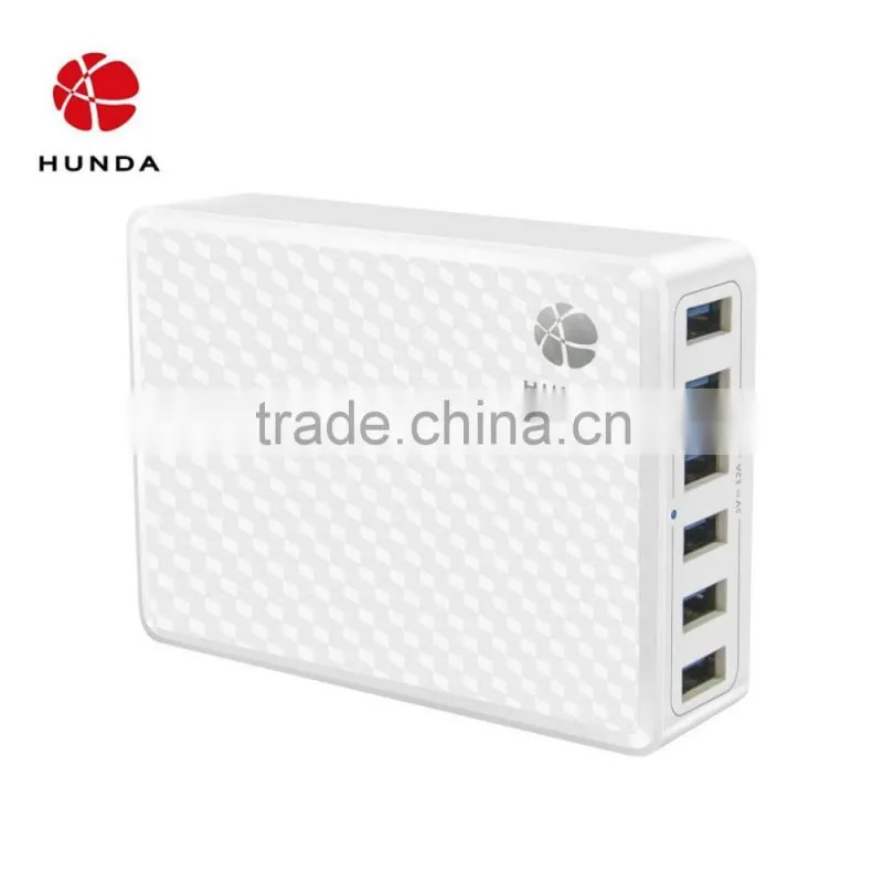 HUNDA 6Port International USB Tablet Charger Adapter