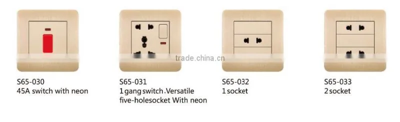 Residential / General-Purpose Application and Standard Grounding Grounding switched power socket