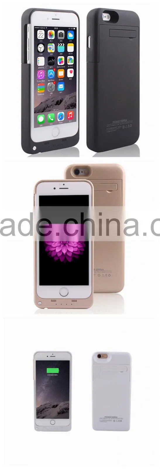 Best Products For Import Mfi Battery Case For Iphone 6S Emoji Power Bank Plastic Battery Case