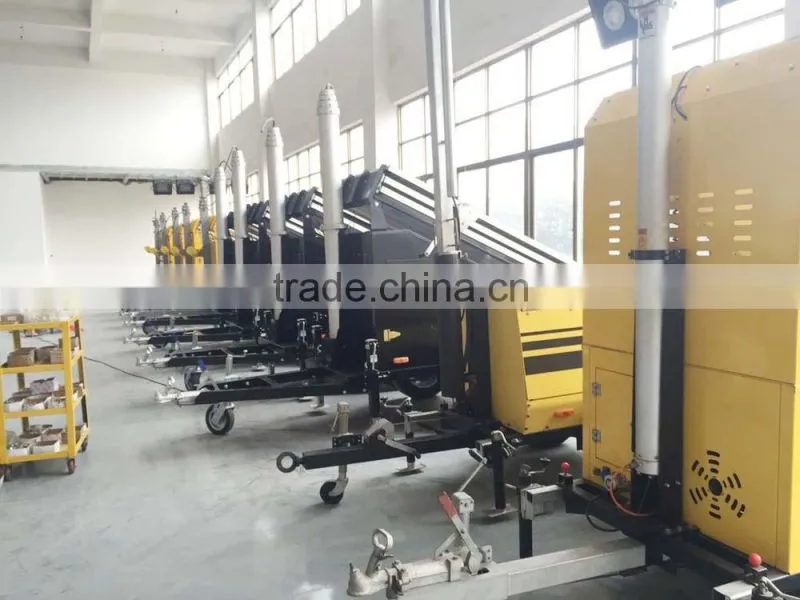 solar panel diesel generator light tower vehicle-mounted light tower