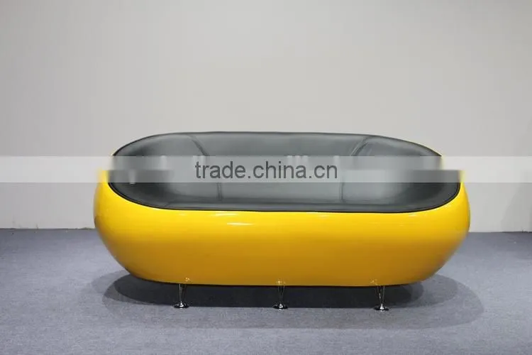 fiberglass 2 seater standing half ball sofa chair