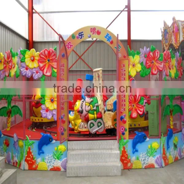 Playground outdoor and indoors kids amusement rides happy spray ball car