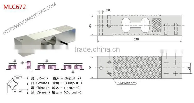 electronic pricing scale load cell , postal scale load cell