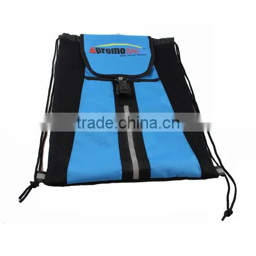 Polyester Drawstring Backpack with buckle