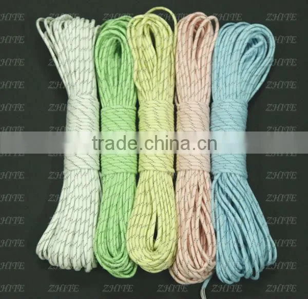 5 Colors Glow in Dark Reflective Paracute 9 Strand Wholesale PRC-3005