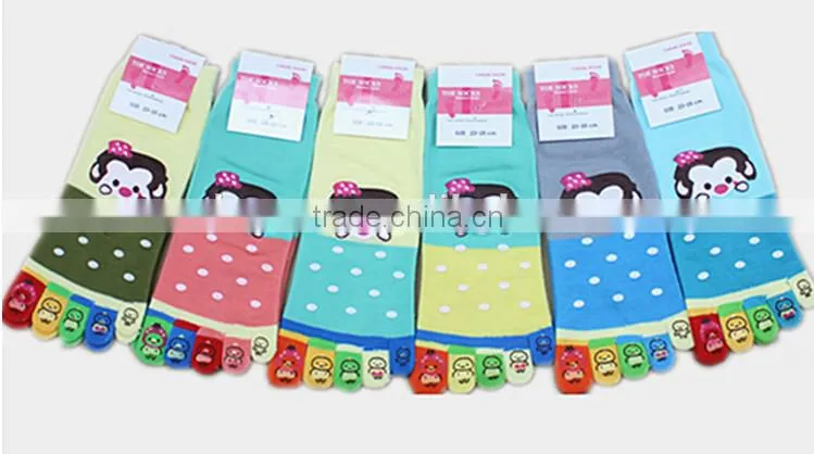 Women's five toe socks,Rilakkuma toe socks, lovey cartoon toe socks