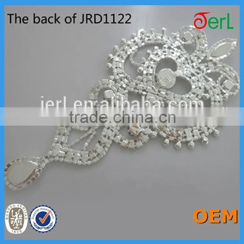 2016 new styles popular rhinestone lace for wedding dress