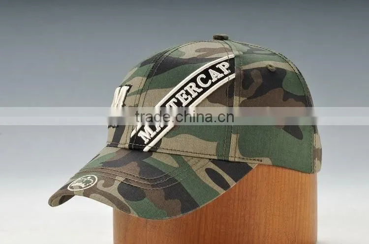 Stylish embroidery camo baseball cap
