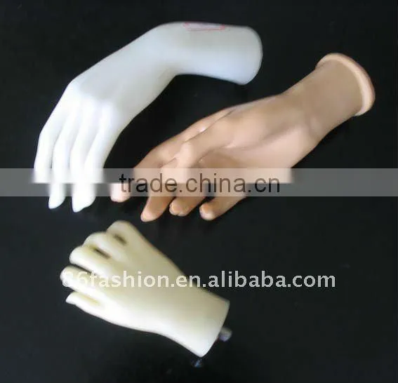 smooth plastic clench hand model
