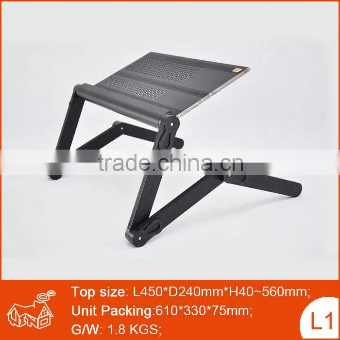 New design and hot sale portable folding laptop table stand desk bed sofa