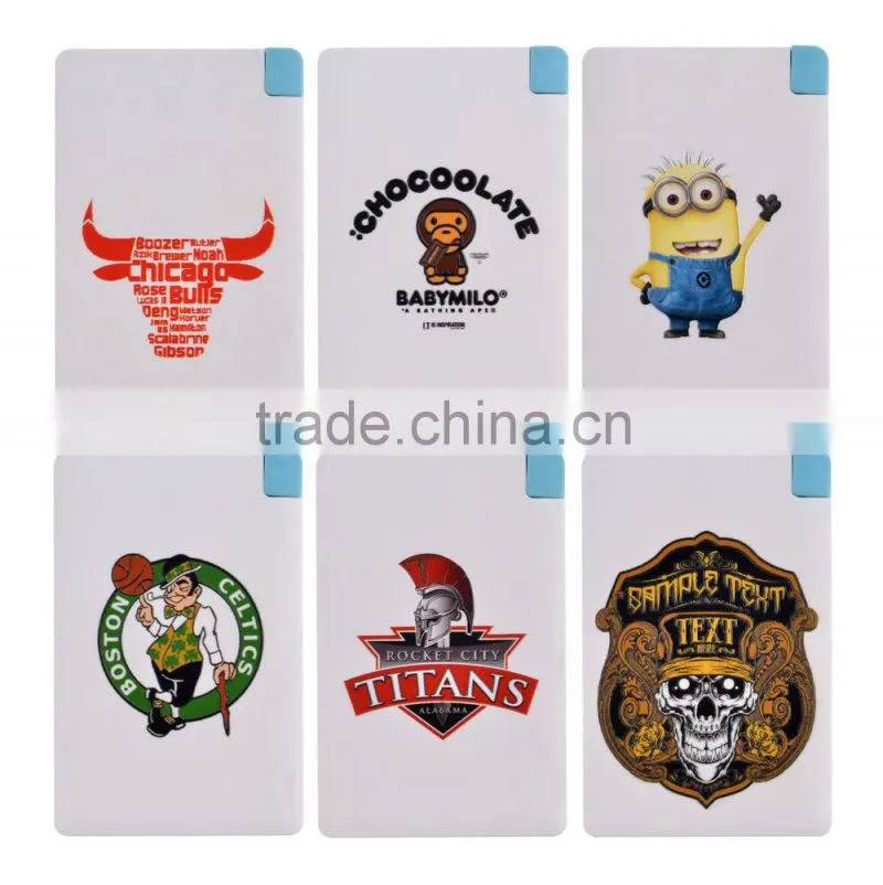 Promotional gife Super Slim Customized logo 5000mAh Portable Credit Card power bank