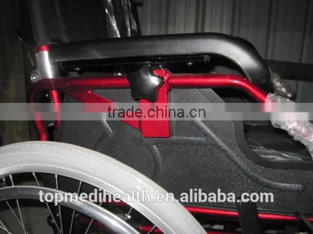 Ultra-low promotion price drop back handle aluminum wheelchair