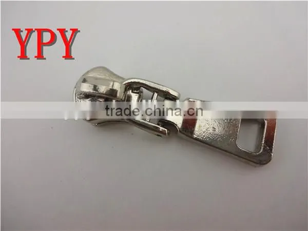 5# metal slider with puller(in Silver)