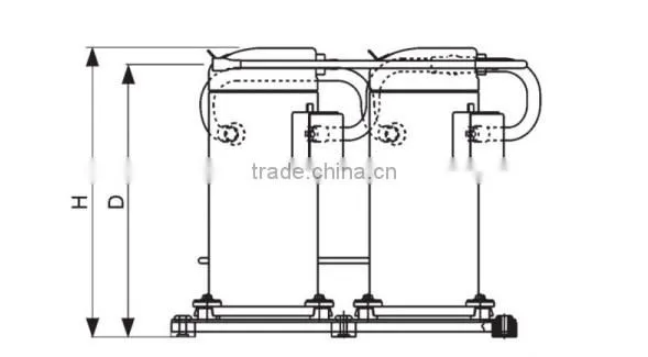 Copeland Compressor ZRT series in Tandem ZRT96K3E-TFD