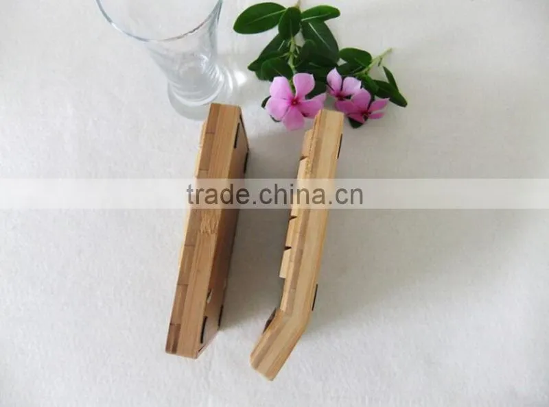 Portable bamboo solar calculator & notebook solar calculator bamboo and wooden material
