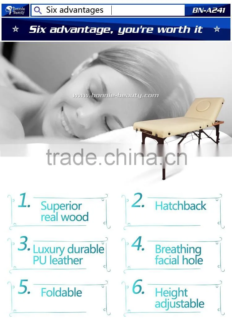 Three-Section Hatchback portable massage table supplier