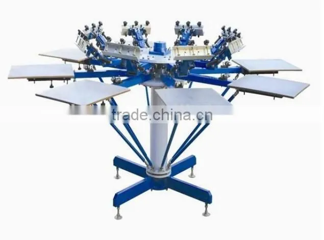 8 color t-shirt silk screen printing machine
