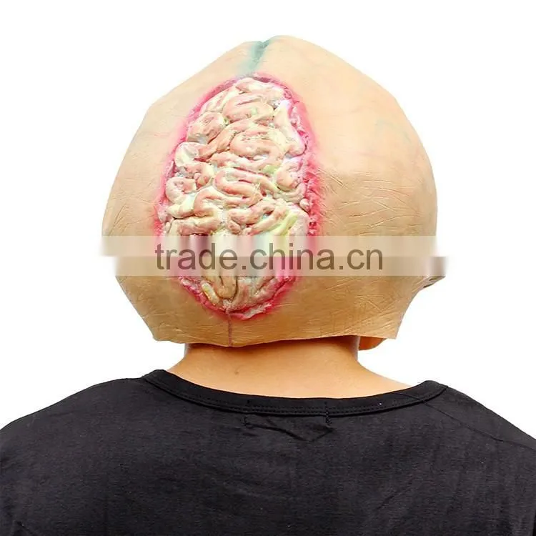 Scary Halloween Costume Alien Latex Head Mask for Party