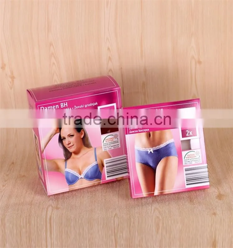 Beautiful design cardboard lingerie packaging box