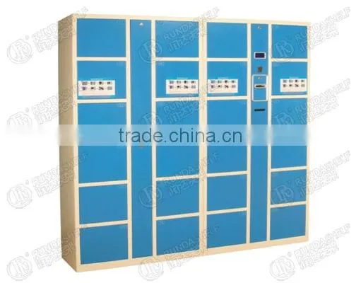 Steel Cabinet Locker/deposit cabinet-intelligent 24 doors bar code cabinet