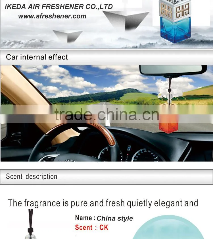 Hot sale liquid car air freshener with wood cover