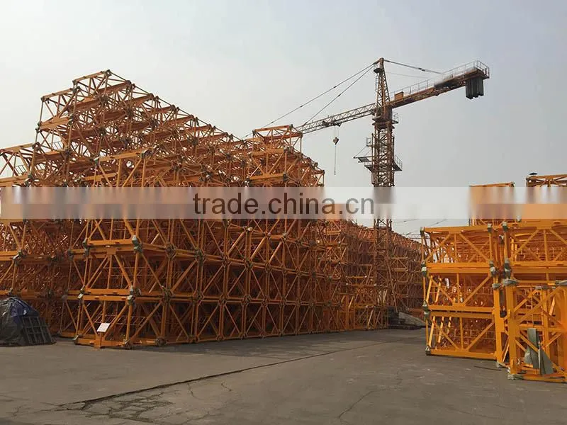 China manufacturer Tower crane with 6ton max load capacity