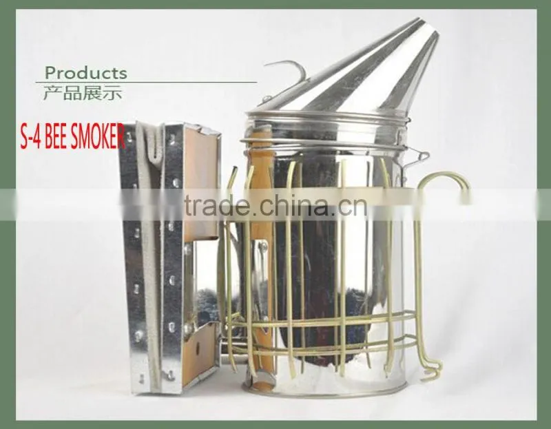 Apiculture Bee Smoker,Stainless Steel Manual Beekeeping Smoker